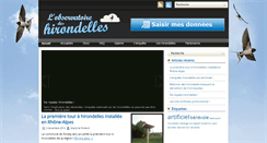 Desktop Screenshot of enquete-hirondelles.fr